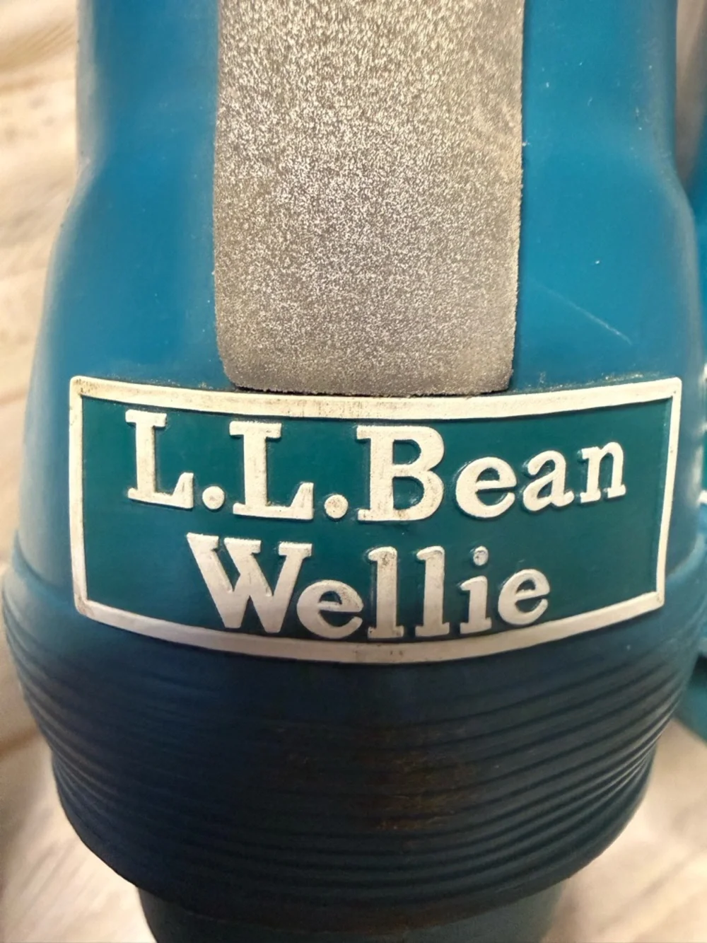 L.L. Bean Teal Kids Wellie Waterproof Pull On Rain Boots sz3 Kids